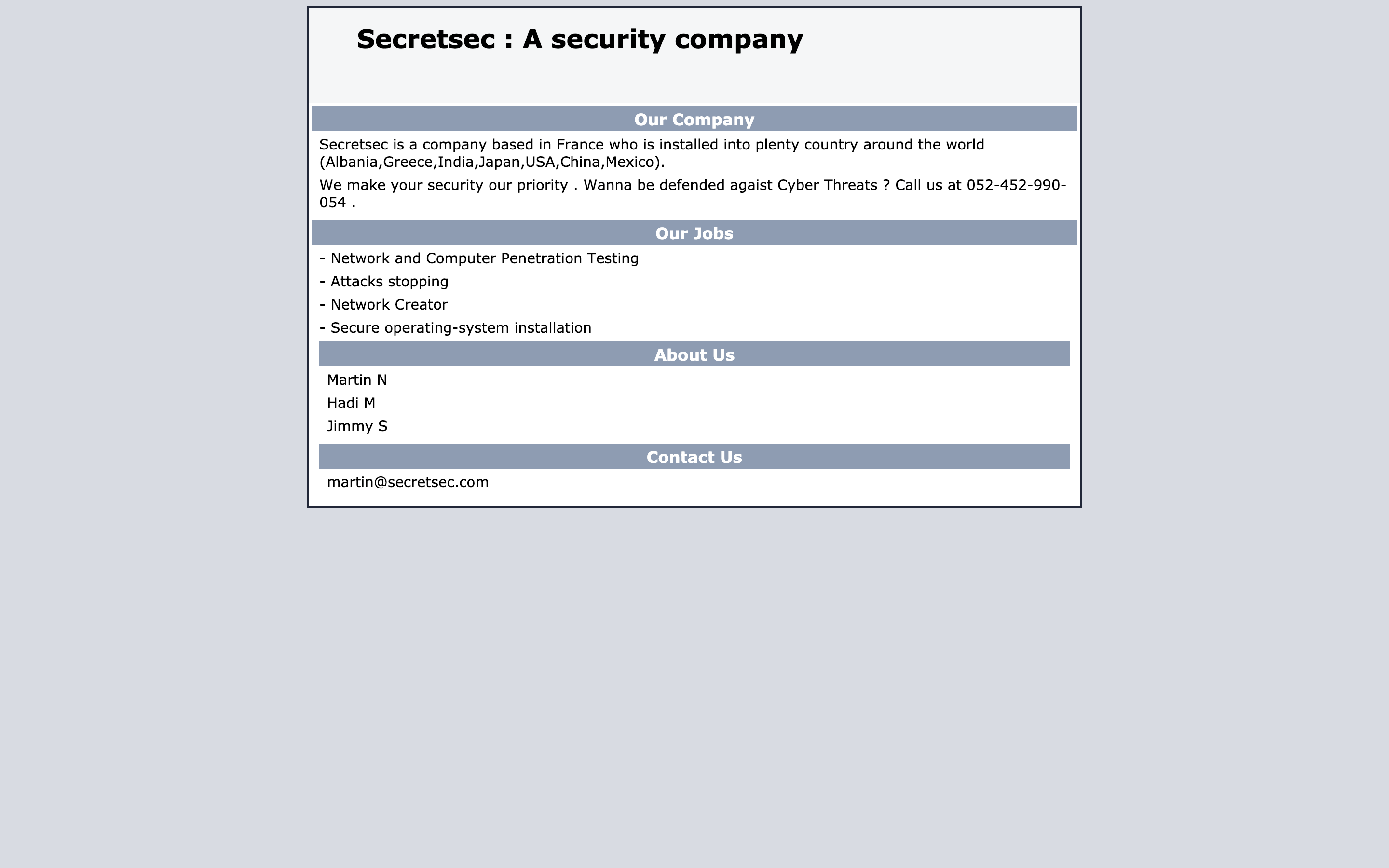 HTTP 80端口Web主页